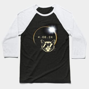 4.08.24 - eclipse 2024 cat funny Baseball T-Shirt